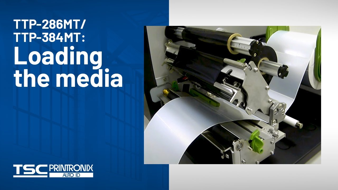 TSC TTP-286MT/384MT: Loading the media Video Thumbnail