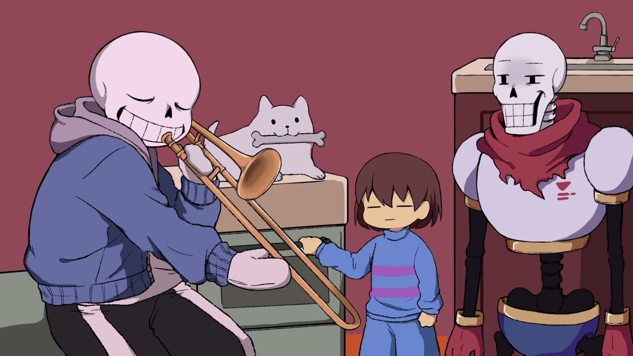 【手描きUNDERTALE】サンズでトロンボーンと電子レンジ