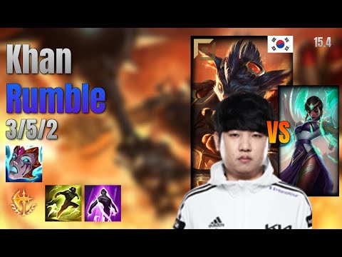 Khan Top Rumble vs Karma lol KR solo rank Full Game 15.4 | 칸 럼블 vs 카르마