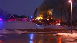 RAW: Firefighters respond to mortuary fire