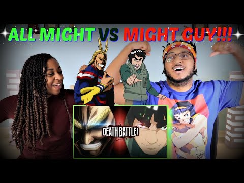 Death Battle "All Might vs Might Guy (My Hero Academia VS Naruto)" REACTION!!!