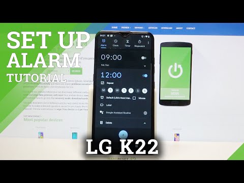 How to Set Up Alarm Clock on LG K22 – Alarm Settings