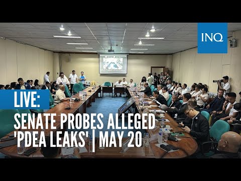 LIVE: Senate probes alleged 'PDEA leaks' May 20