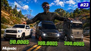 КАК БЫСТРО ПРОКАЧАТЬ НАВЫК ДАЛЬНОБОЙЩИКА на Majestic RP - Жизнь в GTA 5 RP #23