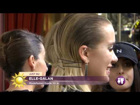 Glitter och glamour på röda mattan under Elle-galan - Nyhetsmorgon (TV4)