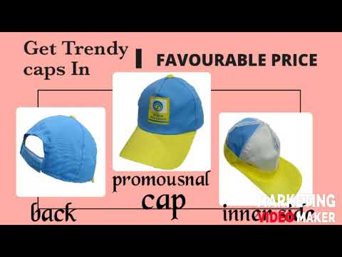 5 panel cotton promosnal cap, free