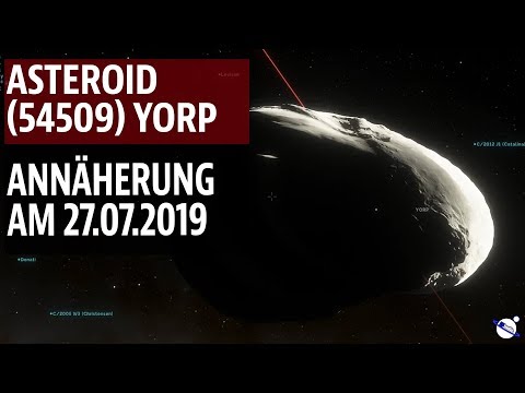 Asteroid (54509) YORP - Approach to Earth on July 27, 2019