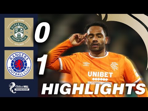 Hibernian 0-1 Rangers | HIGHLIGHTS | William Hill Premiership