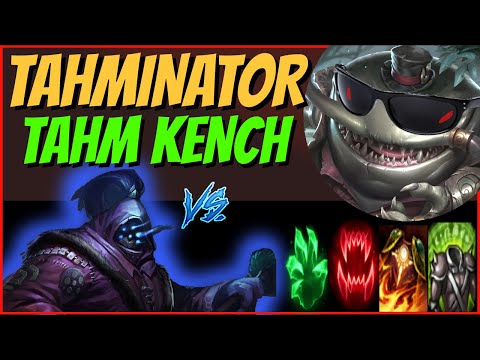 CRUSHING Top Lane! - TAHM KENCH TOP vs JAX - S10 League of Legends