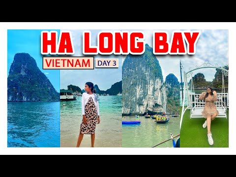 ||Halong Bay || Vietnam || Day cruise || suprise cave || Boat ride || Ti Top island ||