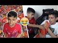 Eating Little Brother's Halloween Candy Prank! (Rage)