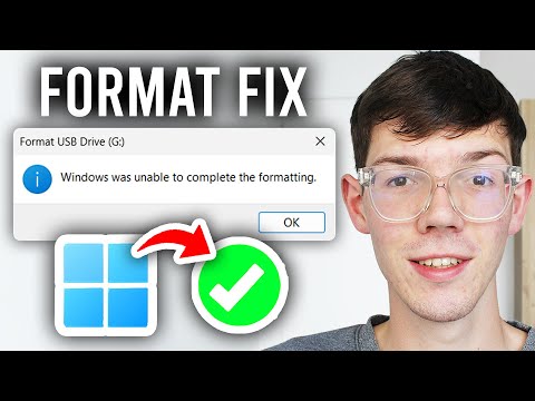 How To Fix Windows Was Unable To Complete Format - Step By Step