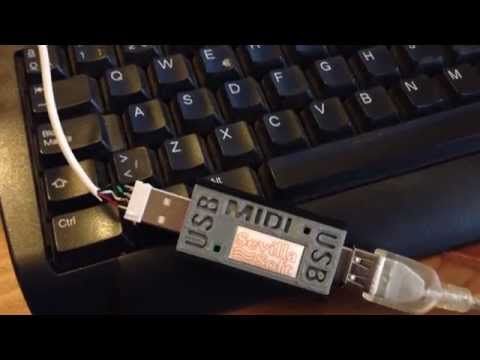 MIDI connection between computers by USB