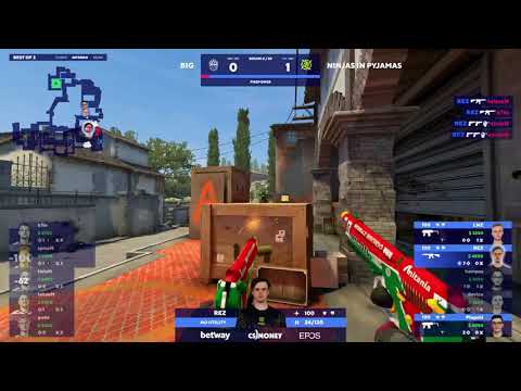 R EZ ACE (berettas on last two) against BIG  | BLAST Premier Fall Groups