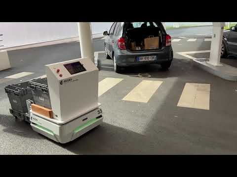 Robot mobile autonome HUSKY DRIVE - Pour rolls à roulettes - Charge tractée jusqu'à 1000kg - Navigation autonome ou avec opérateur_2