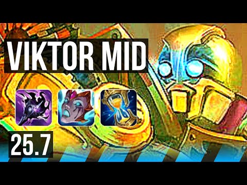VIKTOR vs FIZZ (MID) | 600+ games, Dominating | NA Master | 25.7