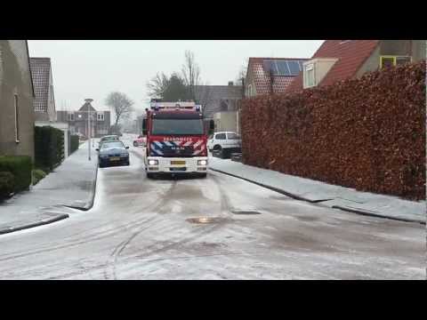 Brandweer met spoed terplaatse bij gebouwbrand Zwanehof Lekkerkerk