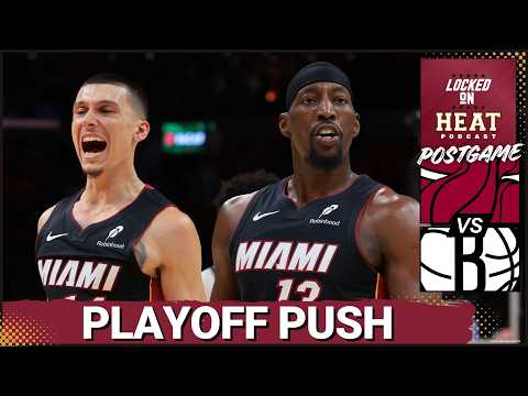 HEAT PLAYOFF PUSH: Bam Adebayo's Record-Breaking Night PROPELS Miami Past Nets, Chasing 6th Seed
