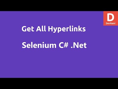 Selenium C Get All WebPaage Hyperlinks