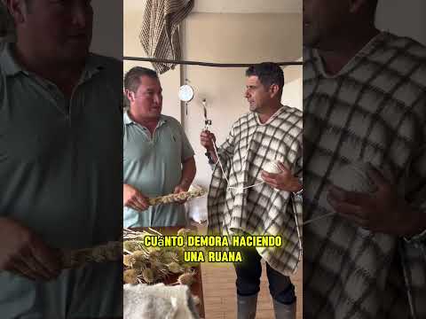 A comprar ruana en Úmbita Boyacá.