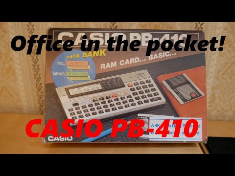 Casio PB-410 Pocket Computer, vintage retro computing