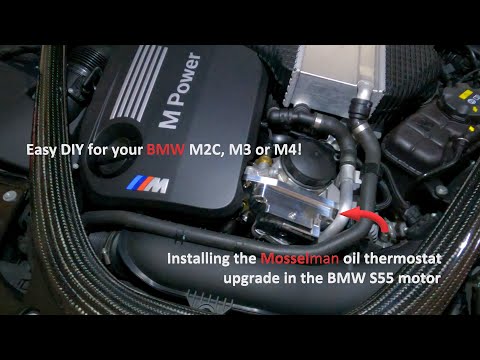 How to install the Mosselman oil thermostat into your BMW S55 M2, M3 or M4!