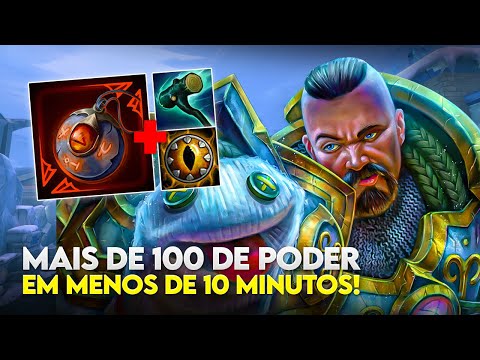 Mais de 100 de PODER em MENOS de 10 minutos na SOLO! TYR SOLO - ⚡ Smite BR Conquista