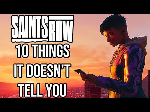 Saints Row - 10 THINGS IT DOESN'T TELL YOU