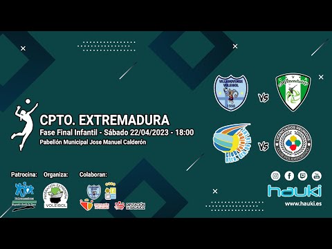 👩🏻🏐 FASE FINAL CPTO. EXTREMADURA - INFANTIL FEMENINO 2023   💚🤍🖤