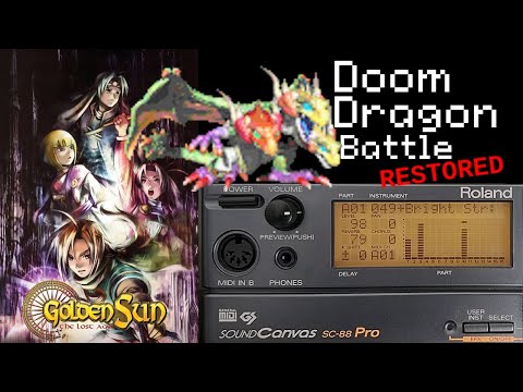 Doom Dragon Battle (Restored - Roland SC-88) - Golden Sun The Lost Age