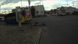 Megabus and cyclist collision and Silly Cyclist