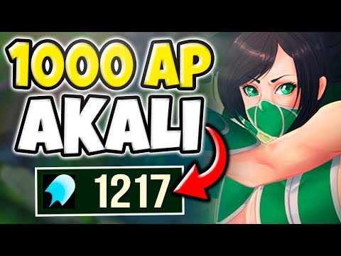 1000+ AP AKALI IS COMPLETELY BROKEN! WTF IS THIS BURST!? (NEW MECHANIC) - League of Legends