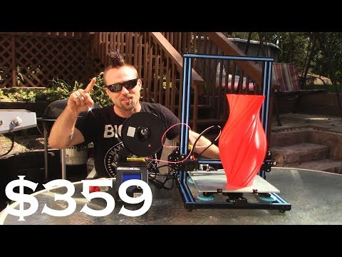 Creality CR-10 3D Printer Unboxing and Full Review.  Best 3D Printer?