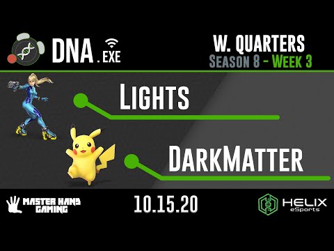 DNA.EXE S8:W3 - Lights (Zero Suit Samus) Vs. DarkMatter (Pikachu) - W Quarterfinals
