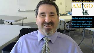 June 7 libertymsg - Goodness & "How to Think" in College