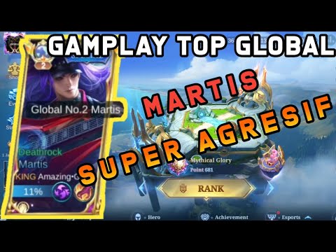 Build tersakit martis terbaru 2023||top global martis mobile legends
