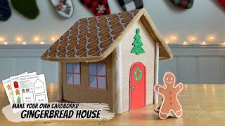 Craft Kit (Instant Download): Make Your Own Cardboard Gingerbread House