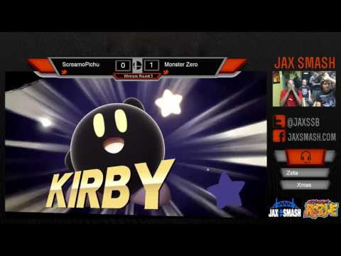 Jax Smash Weekly 6/2/16 - ScreamoPichu(Cloud) Vs. Monster Zero(Kirby) WR3 WiiU