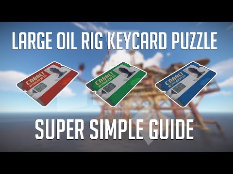 Large Oilrig Keycard Puzzle in 132 Seconds | Rust Monument Puzzles