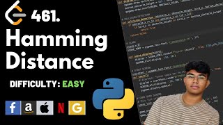 YouTube video 'Hamming distance | Leet code 461 | Theory explained + Python code | July day 5 code challenge'