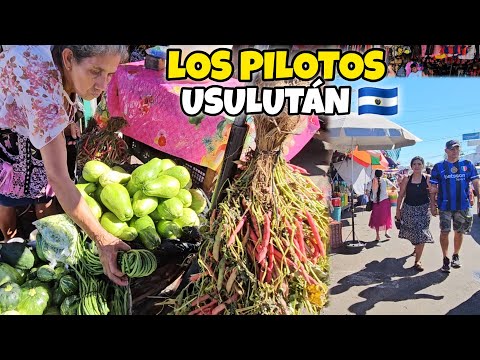 🤗Asi el ambiente en LOS PILOTOS USULUTÁN EL SALVADOR 🇸🇻 ♥️  MERCADO🍉🍐🥑🥬🥦🥕🥭