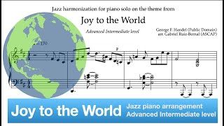 JOY TO THE WORLD jazz piano arrangement - Advanced Intermediate Level