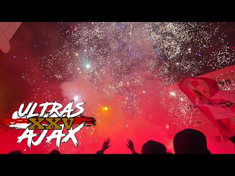 25 YEARS OF AJAX Ultras! ENTRADA AFC AJAX Amsterdam, VAK 410, ultras and Ajax fans are celebrating!