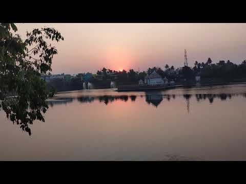 Sunset in Bindusagar Lake Lingaraj Temple Bhubaneswar
