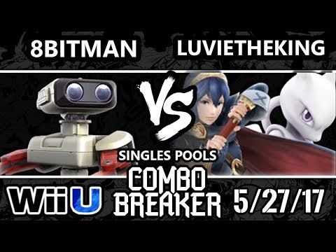 Combo Breaker 2017 Smash 4 - Fable | 8BitMan (ROB) vs LuvieTheKing (Lucina, Mewtwo) - WiiU
