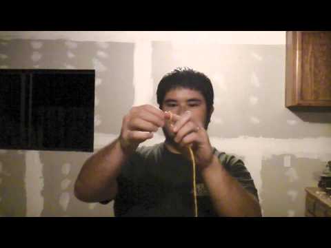 Seminole Inspired PVC Flat Bow Part 2 - Making a One-Loop String