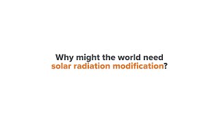 K.S. Robinson: Why might the world need solar radiation modification?