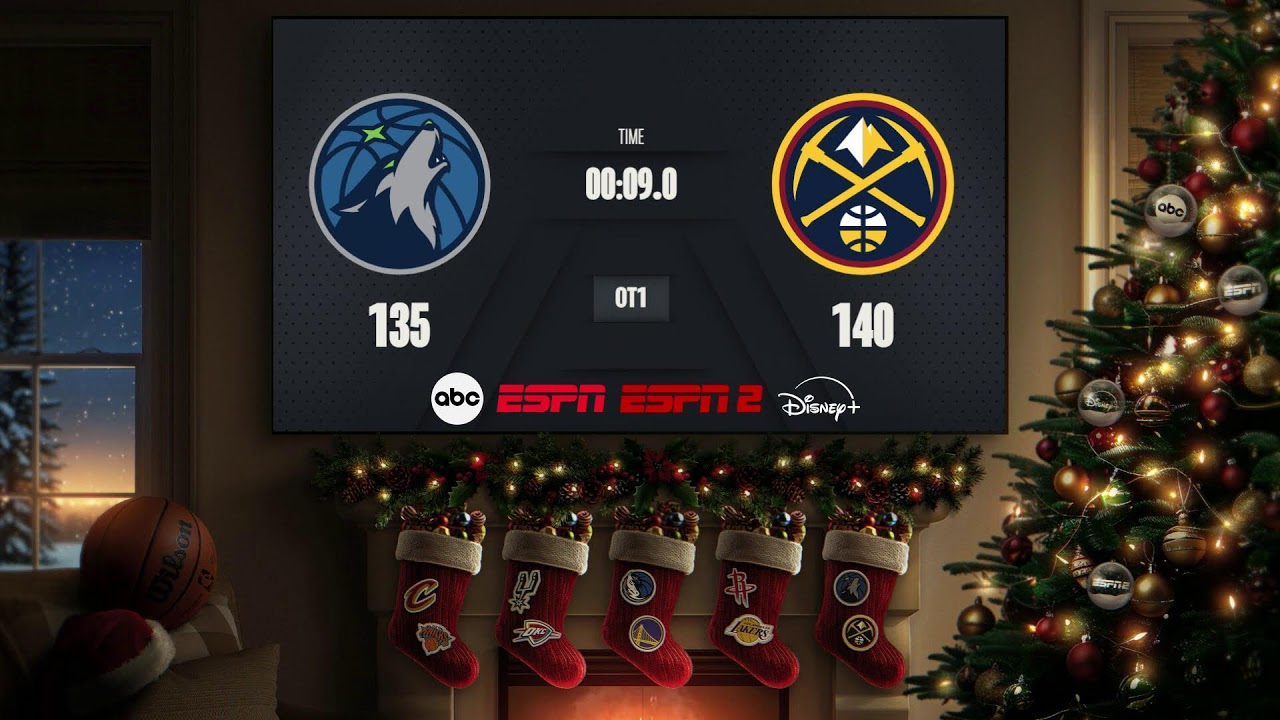 Minnesota Timberwolves @ Denver Nuggets | #NBAXmas I Live Scoreboard on ABC & ESPN