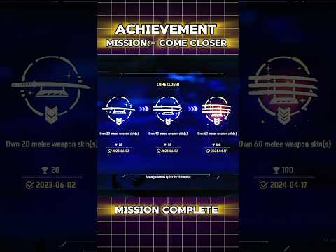 COME CLOSER [ACHIEVEMENT] MISSION COMPLETE ✅||GARENA FREE FIRE #freefire #shorts #ankitofficial #yt