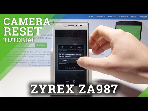 How to Restore Camera Defaults in ZYREX ZA987 - Reset Camera